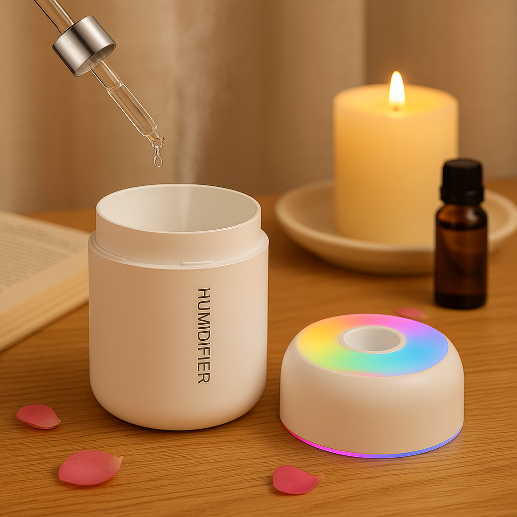 Essential Oil Aroma Diffuser – USB Powered 180ml
